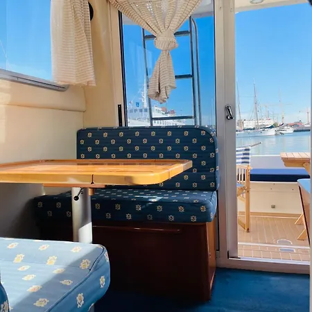 Romantic Boat On The Tagus River Lissabon